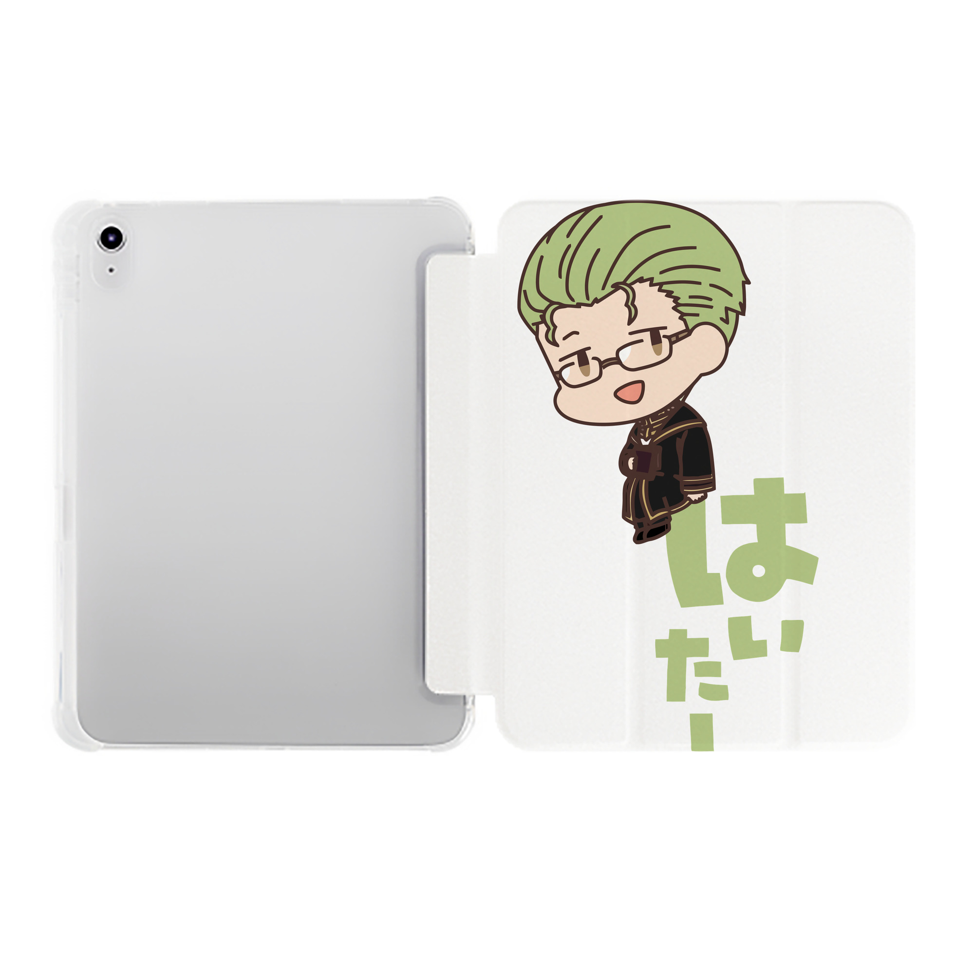 （画像用） 葬送のフリーレン Frieren IPad ケース ペン収納付き 三つ折りスタンド PUレザー×シリコン 対応機種9.5/10.5/10.9インチ